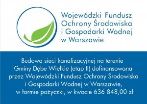 Obrazek przedstawia informacje o dofinansowaniu przez WFOSiGW.