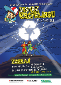 Obrazek ilustruje plakat o recyklingu.