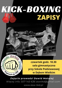 Plakat kick-boxing ASW