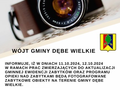 Obrazek dotyczący artykułu INFORMACJA O FOTOGRAFOWANIU ZABYTKÓW